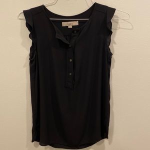 Loft black silk blouse